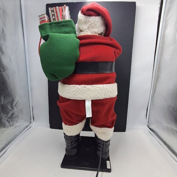Holiday Creations Animated 29” Mr. Santa Claus Animated 1998 Works Well - Picture 4 of 10